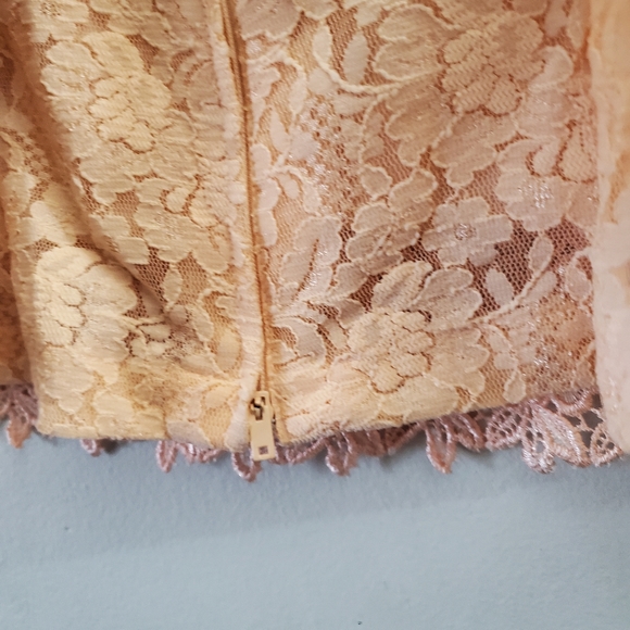 Sleeveless Lace Crochet Top Fully Lined Size Small - Picture 6 of 10